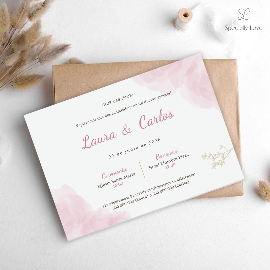 Save the Date digital aquarelle horizon